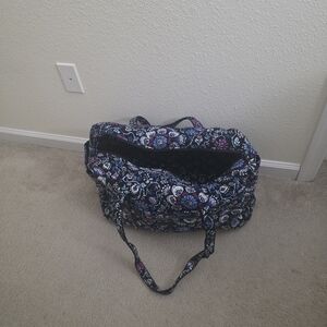 Vera Bradley Blue and Purple Floral Travel Bag